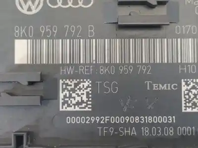 Автозапчастина б/у модуль комфорт для audi a4 avant (8k5) (2008) básico quattro посилання на oem iam 8k0959792b  8k0959792
