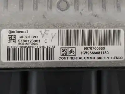 Second-hand car spare part ecu engine control for citroen c4 lim. collection oem iam references 9676760880 s180123001 9666681180