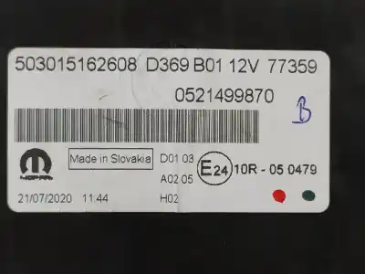 Recambio de automóvil de segunda mano de cuadro instrumentos para fiat doblo ii cargo (263) furgón sx referencias oem iam 5550011005 503015162608 0521499870