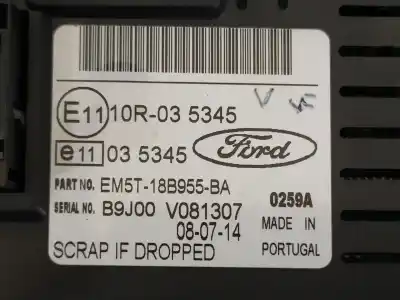 Recambio de automóvil de segunda mano de pantalla multifuncion para ford grand c-max edition referencias oem iam em5t18b955ba  