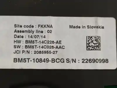Автозапчастина б/у панель інструментів для ford grand c-max edition посилання на oem iam bm5t10849bcg  
