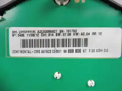 Автозапчастина б/у панель інструментів для citroen c3 tonic посилання на oem iam 96668806xt  