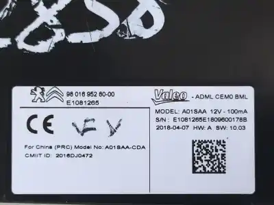 İkinci el araba yedek parçası elektronik modül için citroen ds4 desire oem iam referansları 9801695280  e1081265