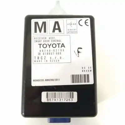 Автозапчастина б/у електронний модуль для toyota auris (_e18_) 1.8 hybrid (zwe186_) посилання на oem iam 8974002100  61b657000