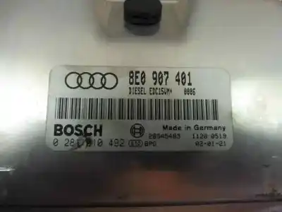 Second-hand car spare part ecu engine control for audi a4 avant (8e) 2.5 tdi (114kw) oem iam references 8e0907401  281010492