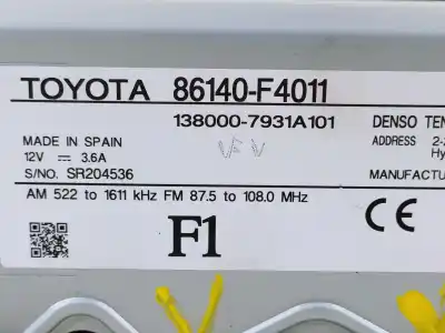 Автозапчасти б/у многофункциональный дисплей за toyota c-hr ax1t(eu.m)/zyx10(h)/zyx10l-ahxgbw(3a) ссылки oem iam 86140f4011  
