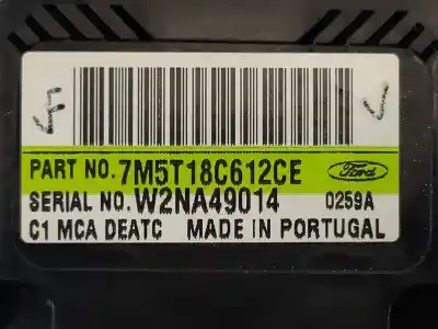 Peça sobressalente para automóvel em segunda mão comando de sofagem (chauffage / ar condicionado) por ford focus turnier (cb4) trend referências oem iam 7m5t18c612ce  