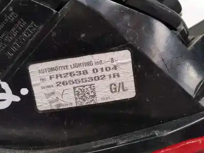 Second-hand car spare part left tailgate light for renault clio iv dynamique oem iam references 265553021r  