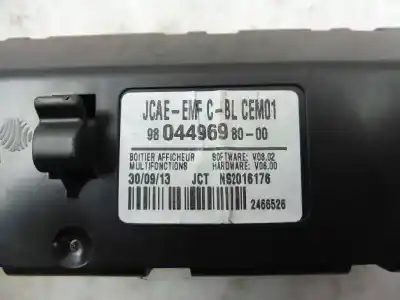Second-hand car spare part multifunction display for peugeot 308 access oem iam references 9804496980  