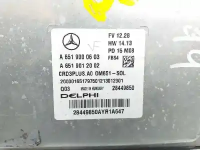 Автозапчастина б/у ебу контролер двигуна для mercedes-benz clase c (w205) familiar c 220 t cdi bluetec edition 1 (205.204) посилання на oem iam a6519000603 28449850 a6519012002