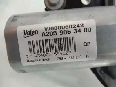 Автозапчастина б/у двигатель заднього склоочисника для mercedes-benz clase c (w205) familiar c 220 t cdi bluetec edition 1 (205.204) посилання на oem iam a2059063400  