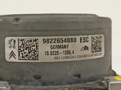 Second-hand car spare part abs for citroen c-elysée shine oem iam references 9822654880  
