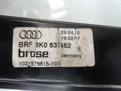 Second-hand car spare part passenger side right window regulator for audi a4 berlina (b8) básico oem iam references 8k0837462  8k0959802a Second-hand car spare part passenger side right window regulator for audi a4 berlina (b8) básico oem iam references 8k0837462  8k0959802a