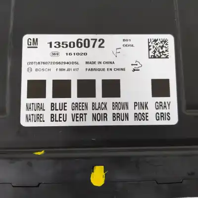 Second-hand car spare part electronic module for opel corsa e selective oem iam references 13506072  f00hj01417