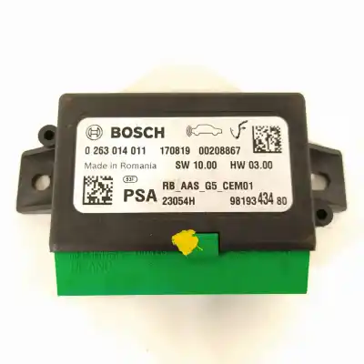 Second-hand car spare part electronic module for citroen c-elysée shine oem iam references 9819343480  0263014011