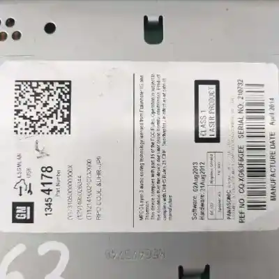 Second-hand car spare part gps navigation system for opel astra j lim. selective oem iam references 13454178  