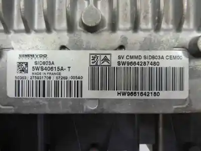 Автозапчастина б/у ебу контролер двигуна для citroen c4 grand picasso sx посилання на oem iam 9661642180  9664287480