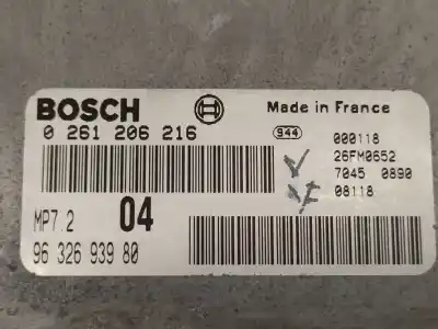 Автозапчасти б/у блок управления двигателем за citroen xsara picasso 1.6 básico ссылки oem iam 9632693980  0261206216