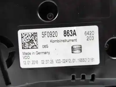 Автозапчастина б/у панель інструментів для seat leon st (5f8) style ecomotive посилання на oem iam 5f0920863a  