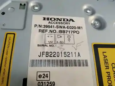 Автозапчастина б/у gps навігаційна система для honda cr-v (re) comfort посилання на oem iam 39541swae020m1  