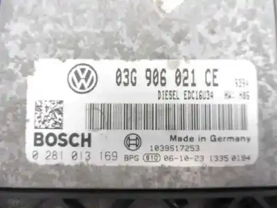 Recambio de automóvil de segunda mano de centralita motor uce para volkswagen eos (1f7) 2.0 tdi referencias oem iam 03g906021ce  0281013169