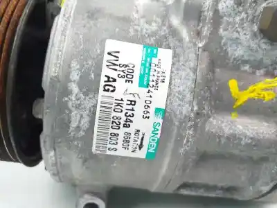 Автозапчастина б/у компресор кондиционера для volkswagen eos (1f7, 1f8) 2.0 tdi посилання на oem iam 1k0820803s  