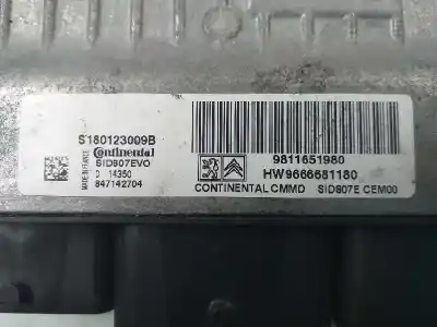 Автозапчастина б/у ебу контролер двигуна для citroen c4 picasso intensive посилання на oem iam 9811651980 180123009b 9666681180