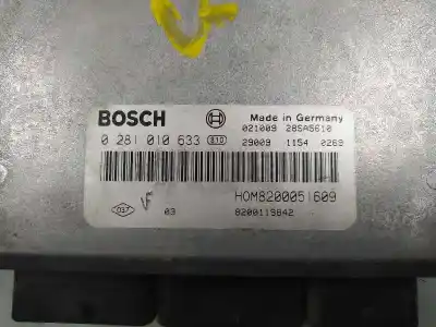 Автозапчастина б/у ебу контролер двигуна для renault trafic combi (ab 4.01) passenger authentique combi corto посилання на oem iam 8200051609 8200119842 0281010633