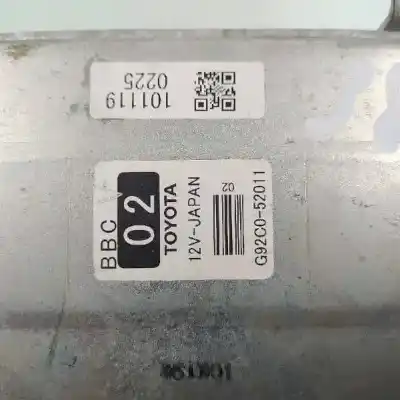 Second-hand car spare part electronic module for toyota yaris active oem iam references g92c052011  