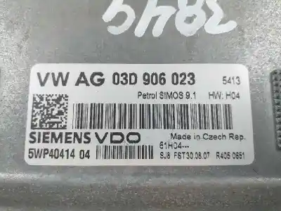 Second-hand car spare part ecu engine control for skoda fabia (5j2 ) young oem iam references 03d906023  5wp4041404