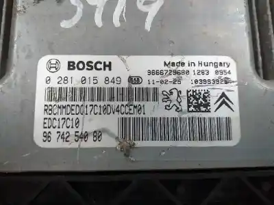 Second-hand car spare part ecu engine control for citroen c3 selection oem iam references 9674254080 9666729680 0281015849