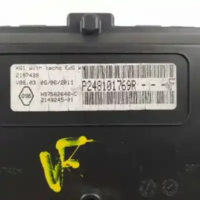 Peça sobressalente para automóvel em segunda mão quadrante por renault kangoo expression profesional referências oem iam 248101769r  