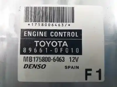 Автозапчастина б/у ебу контролер двигуна для toyota corolla verso (r1) 2.0 d-4d luna посилання на oem iam 896610f010  1758006463