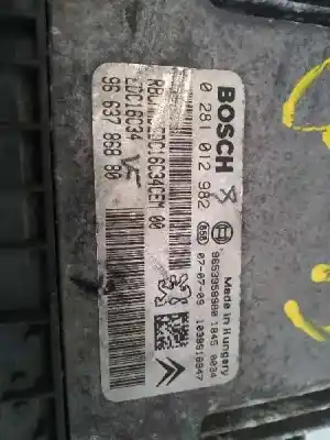Автозапчасти б/у блок управления двигателем за citroen jumpy hdi 90 27 l1h1 furg. ссылки oem iam 9663786880  0281012982