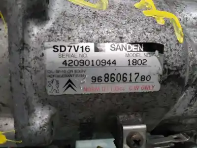 Автозапчасти б/у компрессор кондиционера воздуха за citroen jumpy hdi 90 27 l1h1 furg. ссылки oem iam 9800851980  4209010944