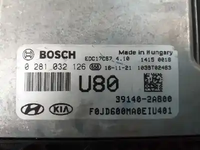 Second-hand car spare part ecu engine control for kia cee´d concept oem iam references 391402a800  0281032126