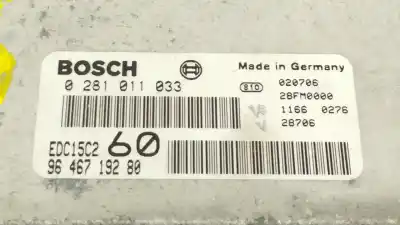 Second-hand car spare part ecu engine control for peugeot 807 sv oem iam references 9646719280  0281011033