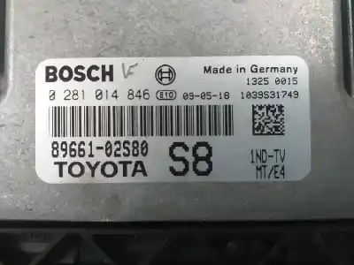 Second-hand car spare part ecu engine control for toyota auris luna+ oem iam references 8966102s80  0281014846