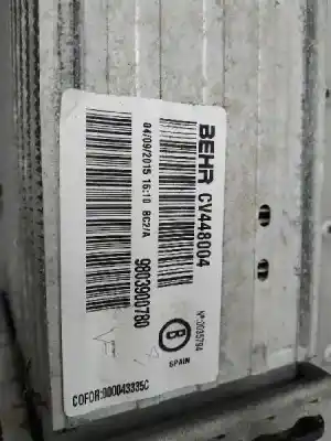 Peça sobressalente para automóvel em segunda mão intercooler por citroen c4 cactus business referências oem iam 9803900780  