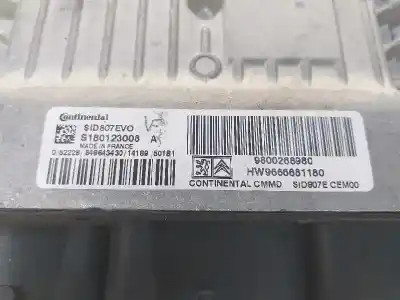 Second-hand car spare part ecu engine control for citroen c4 lim. collection oem iam references 9800268980  9666681180