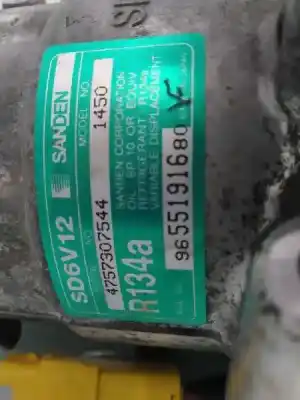 Автозапчасти б/у компрессор кондиционера воздуха за peugeot 307 cc (s1) 2.0 ссылки oem iam 9655191580  sd6v12