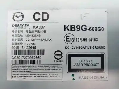 Автозапчастина б/у аудіо система / радіо cd для mazda cx-5 center-line 2wd посилання на oem iam kb9g669g0  