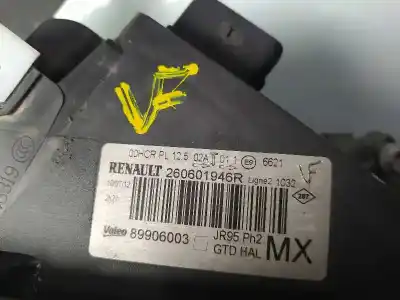 Second-hand car spare part left headlight for renault scenic iii grand dynamique oem iam references 260601946r  89906003