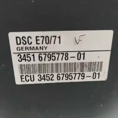 Pezzo di ricambio per auto di seconda mano abs per bmw serie x6 (e71) 3.0 3.5d riferimenti oem iam 34516780126 34516795778 0265250323