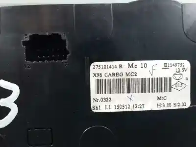 Second-hand car spare part climate control for renault clio iv dynamique oem iam references 275101414r  