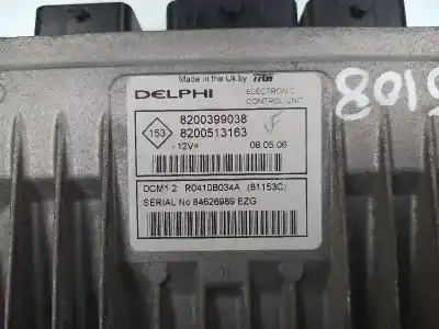 Second-hand car spare part ecu engine control for renault clio iii confort expression oem iam references 8200399038  8200513163