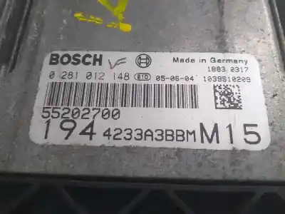 Автозапчасти б/у блок управления двигателем за fiat croma (194) 1.9 16v multijet dynamic (12.2007->) ссылки oem iam 55202700  0281012148