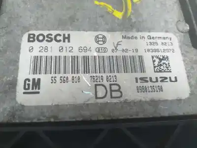 Автозапчастина б/у ебу контролер двигуна для opel astra gtc sport посилання на oem iam 55560810  0281012694