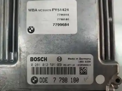 Second-hand car spare part ecu engine control for bmw serie 3 berlina (e90) 320d oem iam references 7798180 7799684 0281012501