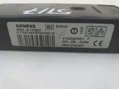 Pezzo di ricambio per auto di seconda mano modulo elettronico per peugeot 307 break/sw (s2) sw pack + riferimenti oem iam 9662258380  